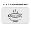 4 X 7 Aluminum License Plate  Thumbnail