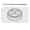 4 X 7 Aluminum License Plate  Thumbnail