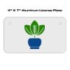 4 X 7 Aluminum License Plate  Thumbnail