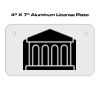 4 X 7 Aluminum License Plate  Thumbnail