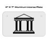 4 X 7 Aluminum License Plate  Thumbnail