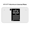 4 X 7 Aluminum License Plate  Thumbnail