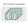 4 X 7 Aluminum License Plate  Thumbnail
