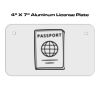 4 X 7 Aluminum License Plate  Thumbnail