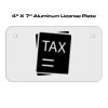 4 X 7 Aluminum License Plate  Thumbnail