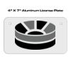 4 X 7 Aluminum License Plate  Thumbnail