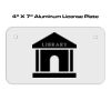 4 X 7 Aluminum License Plate  Thumbnail