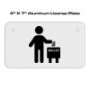 4 X 7 Aluminum License Plate  Thumbnail