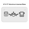 4 X 7 Aluminum License Plate  Thumbnail