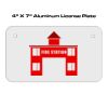 4 X 7 Aluminum License Plate  Thumbnail