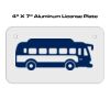 4 X 7 Aluminum License Plate  Thumbnail
