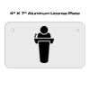 4 X 7 Aluminum License Plate  Thumbnail