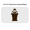 4 X 7 Aluminum License Plate  Thumbnail