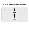 4 X 7 Aluminum License Plate  Thumbnail