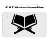 4 X 7 Aluminum License Plate  Thumbnail