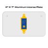 4 X 7 Aluminum License Plate  Thumbnail