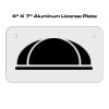 4 X 7 Aluminum License Plate  Thumbnail