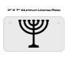 4 X 7 Aluminum License Plate  Thumbnail