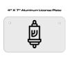 4 X 7 Aluminum License Plate  Thumbnail