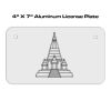 4 X 7 Aluminum License Plate  Thumbnail