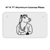 4 X 7 Aluminum License Plate  Thumbnail