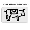 4 X 7 Aluminum License Plate  Thumbnail