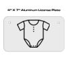 4 X 7 Aluminum License Plate  Thumbnail