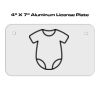 4 X 7 Aluminum License Plate  Thumbnail
