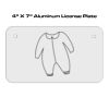 4 X 7 Aluminum License Plate  Thumbnail