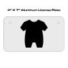 4 X 7 Aluminum License Plate  Thumbnail