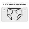 4 X 7 Aluminum License Plate  Thumbnail