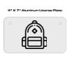 4 X 7 Aluminum License Plate  Thumbnail