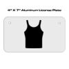 4 X 7 Aluminum License Plate  Thumbnail