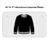4 X 7 Aluminum License Plate  Thumbnail