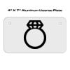 4 X 7 Aluminum License Plate  Thumbnail