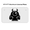 4 X 7 Aluminum License Plate  Thumbnail