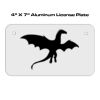 4 X 7 Aluminum License Plate  Thumbnail