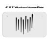 4 X 7 Aluminum License Plate  Thumbnail