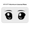 4 X 7 Aluminum License Plate  Thumbnail