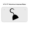 4 X 7 Aluminum License Plate  Thumbnail