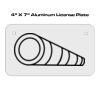 4 X 7 Aluminum License Plate  Thumbnail