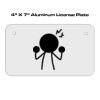 4 X 7 Aluminum License Plate  Thumbnail