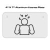 4 X 7 Aluminum License Plate  Thumbnail