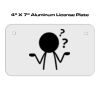 4 X 7 Aluminum License Plate  Thumbnail