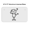 4 X 7 Aluminum License Plate  Thumbnail