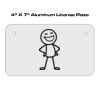 4 X 7 Aluminum License Plate  Thumbnail