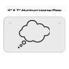4 X 7 Aluminum License Plate  Thumbnail