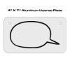 4 X 7 Aluminum License Plate  Thumbnail