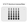 4 X 7 Aluminum License Plate  Thumbnail