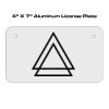 4 X 7 Aluminum License Plate  Thumbnail